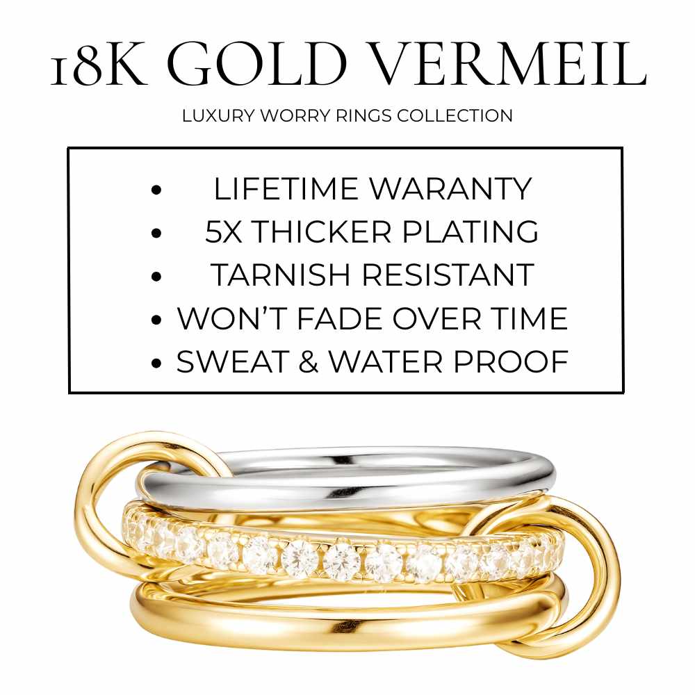 Elara Worry Ring - 18K Gold Vermeil