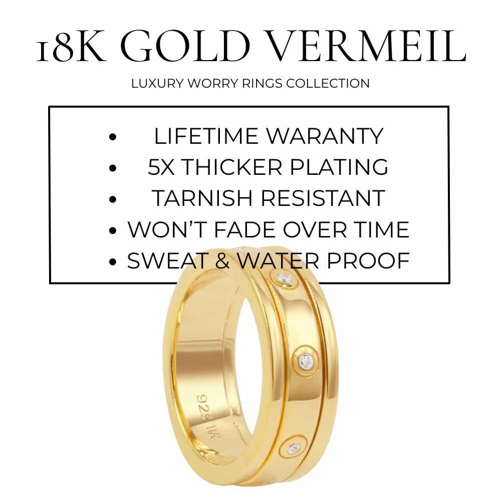Solene Worry Ring - 18K Gold Vermeil