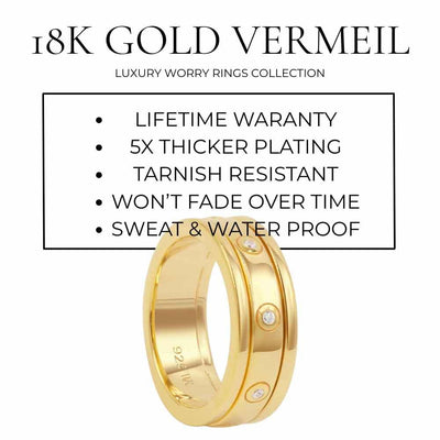 Solene Worry Ring - 18K Gold Vermeil