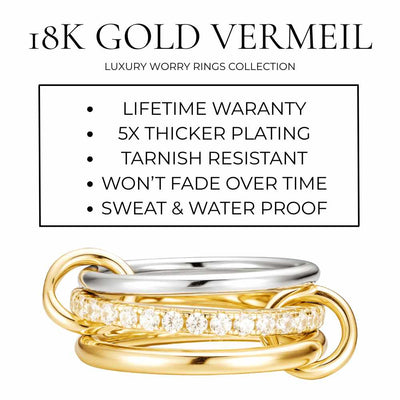 Elara Worry Ring - 18K Gold Vermeil