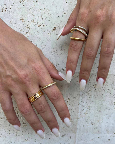 Solene Worry Ring - 18K Gold Vermeil
