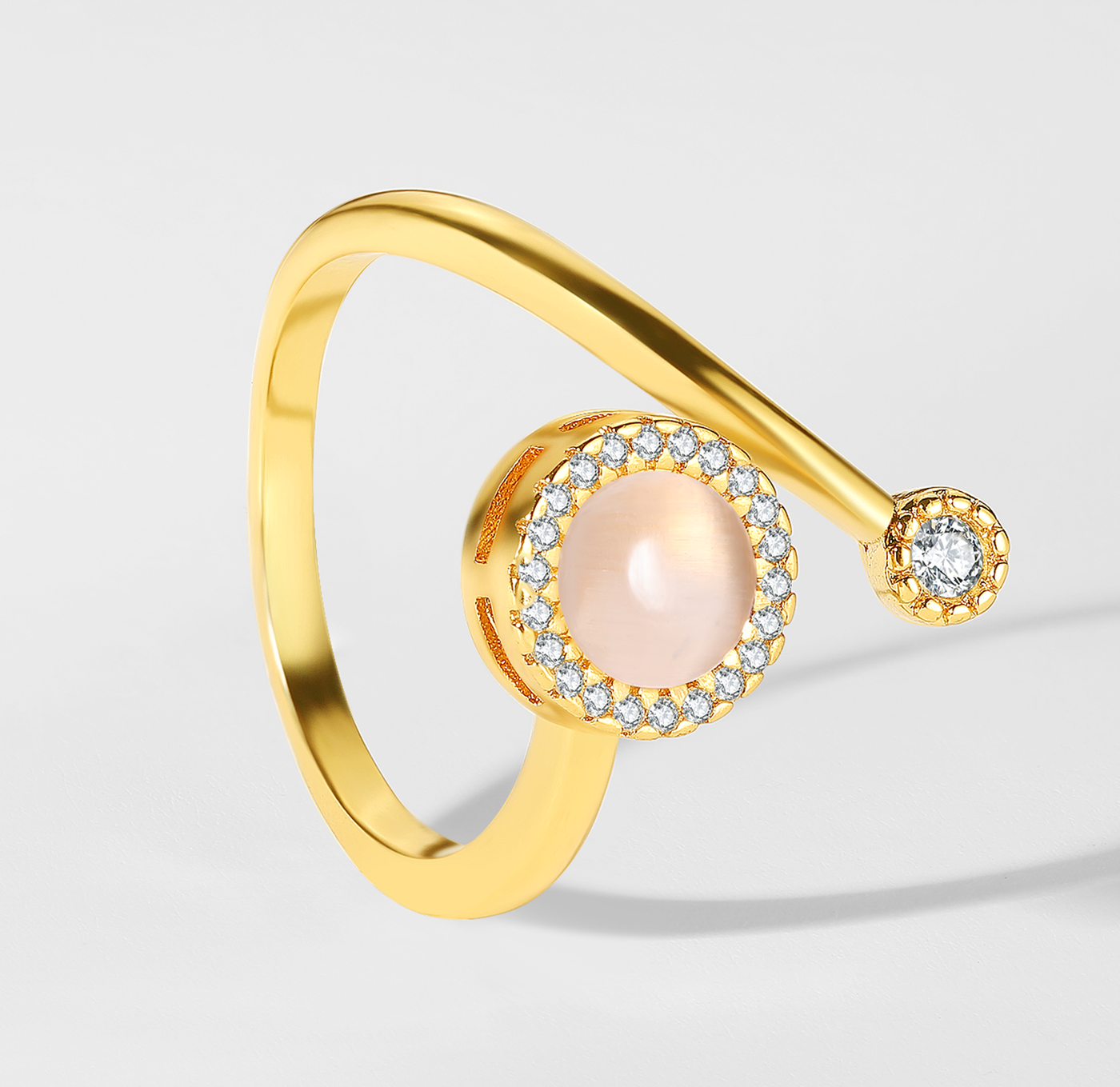 Opal Spinner Worry Ring Set