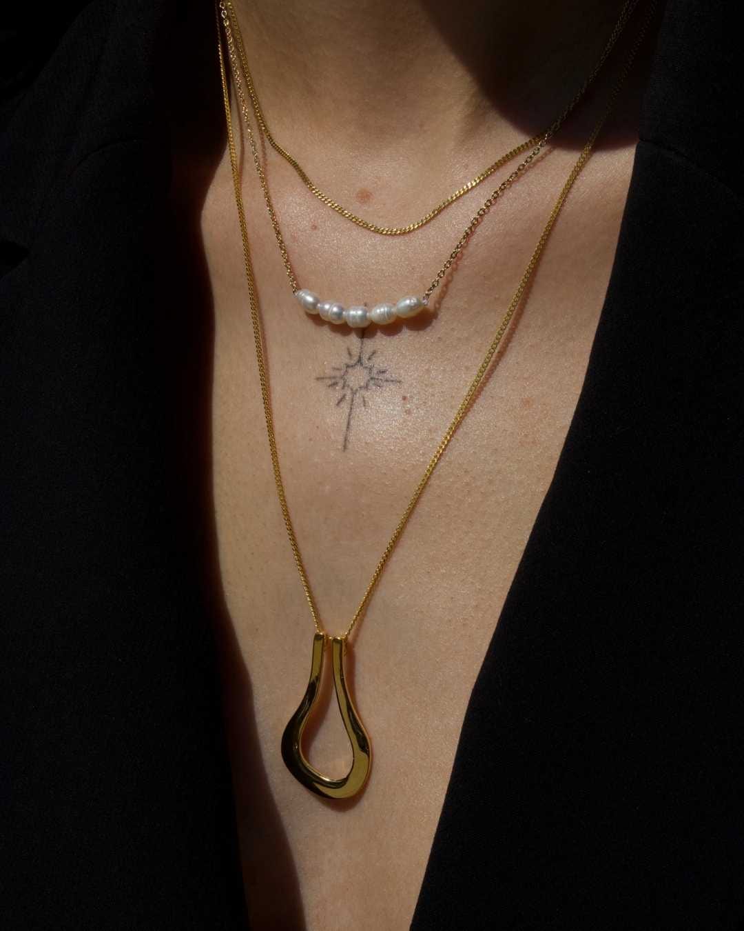 925 Sterling Silver Safina Ring Keeper Necklace