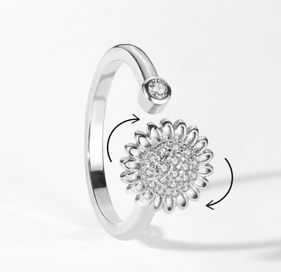 925 SS Silver Sunflower Spinner Complete Set