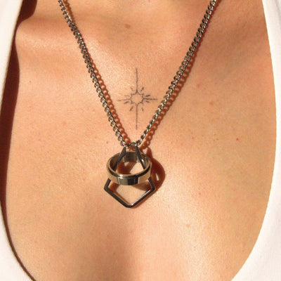 Elijah Ring Keeper Necklace