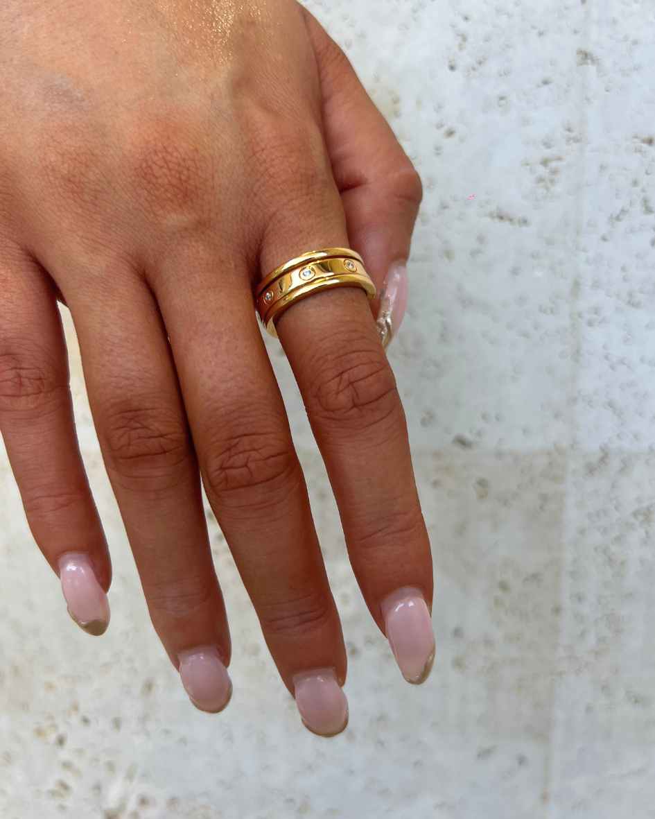 Solene Worry Ring - 18K Gold Vermeil