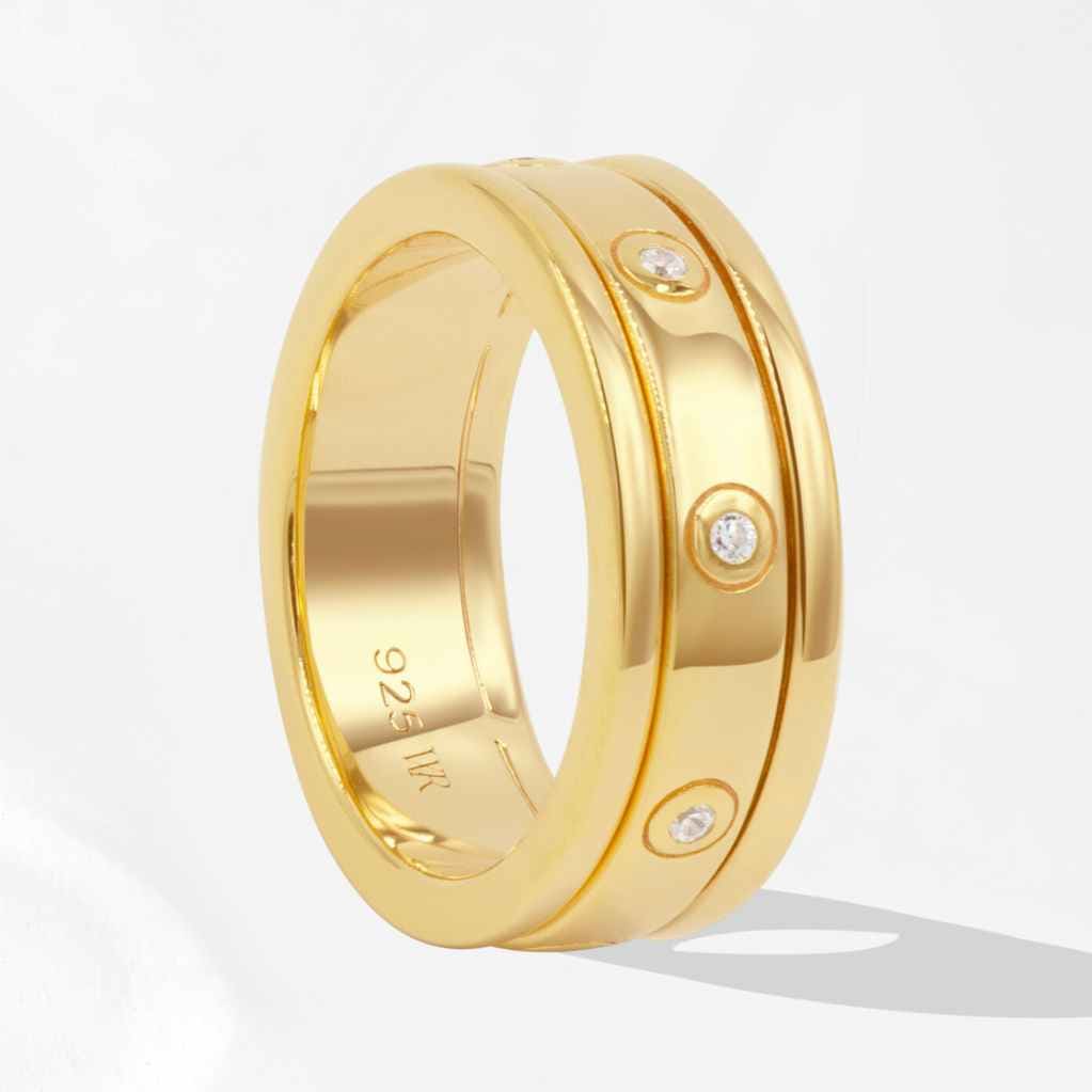 Solene Worry Ring - 18K Gold Vermeil