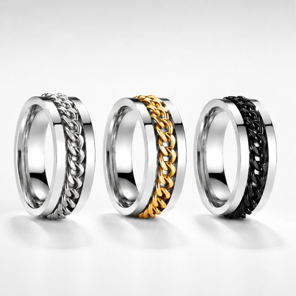 Cuban Link Worry Ring