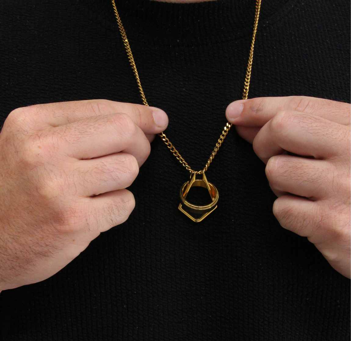 Elijah Ring Keeper Necklace