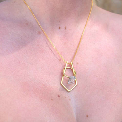 925 Sterling Silver Veyra Ring Keeper Necklace