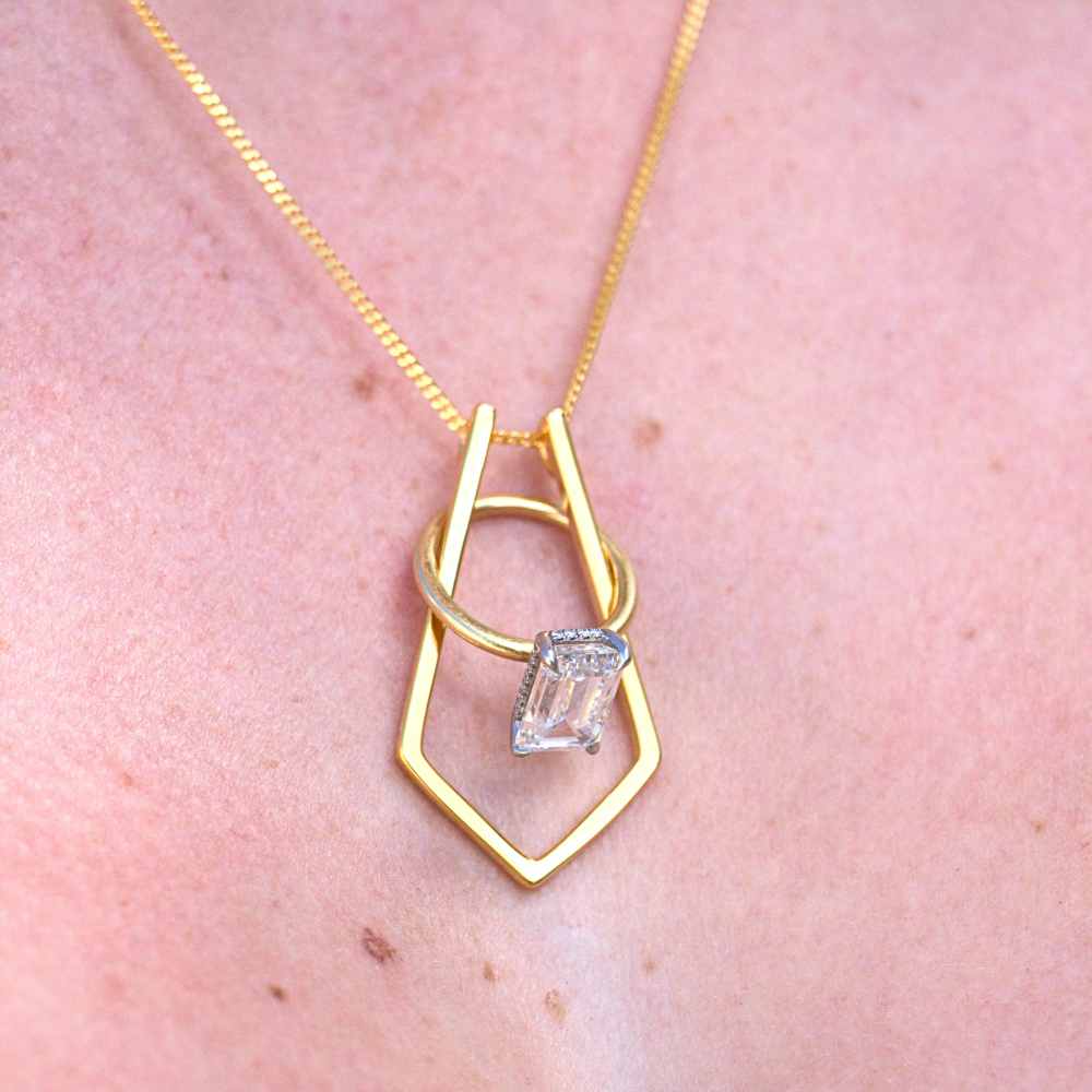 925 Sterling Silver Veyra Ring Keeper Necklace