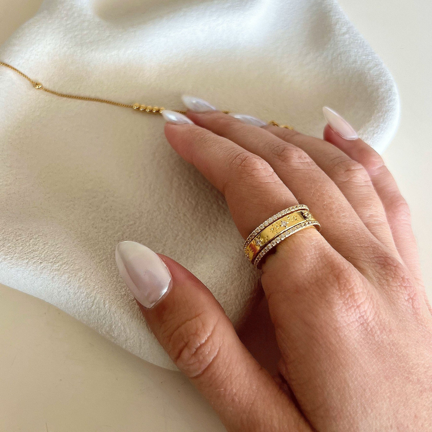 Allegra Worry Ring - 18K Gold Vermeil – Worry Rings