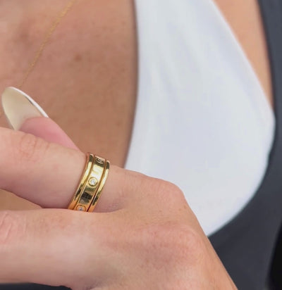 Solene Worry Ring - 18K Gold Vermeil