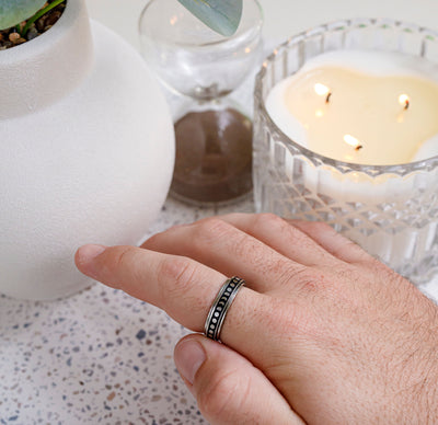 Lunar Phase Rotating Worry Ring